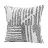 HomeRoots 22" X 22" Sage Green and White 100% Cotton Striped Zippered Pillow view 4
