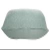 HomeRoots 14" X 36" Blue Mint and Silver Polyester Geometric Zippered Pillow view 4