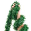 50ft Christmas Garland,Greenery Artificial Pine Garland Twisted Hanging Garland Holiday Decor for Stairs Mantle Fireplace Home Party Holiday Christmas Decoration Indoor Outdoor Decor view 3