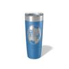 Alterd Industries Coach Gift - Soccer Coach | insulated tumbler with lid | travel coffee mug | Girls Soccer | gifts for coaches (Wine Tumbler) (Diagonal Soccer, Royal Blue, 20oz Tumbler) view 1