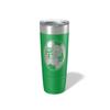 Alterd Industries Coach Gift - Soccer Coach | insulated tumbler with lid | travel coffee mug | Girls Soccer | gifts for coaches (Wine Tumbler) (Diagonal Soccer, Green, 20oz Tumbler) view 1