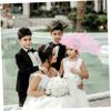 ARTIBETTER Lace Parasol Umbrella for Wedding Decorations Bridal Photo Prop Lightweight and Portable Wedding Photography Umbrella Multi Lace Design for Elegant Events view 3