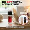 Ukiyo Sense Premium Double-Wall Glass Tea & Fruit Infuser Bottle - Travel Tumbler with Stainless Steel Filter and Neoprene Sleeve view 4