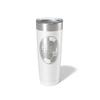 Alterd Industries Coach Gift - Soccer Coach | insulated tumbler with lid | travel coffee mug | Girls Soccer | gifts for coaches (Wine Tumbler) (Diagonal Soccer, White, 20oz Tumbler) view 1