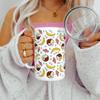 Banana Coconut Summer Insulated Travel Coffee Mug with Lid, Tropical Pool Beach Vacation Vibes Cup view 3