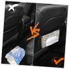 VICASKY Car Tissue Holder with Rhinestone Decoration Pu Visor Napkin Case for Organizing Tissues Stylish Design for Cars Suvs and Trucks view 3