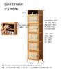 Rattan Shoe Storage Cabinet for Entryway,Narrow Shoe Cabinet, Shoe Rack,Free Standing Storage Cabinet with Doors,Bamboo Closed Shoe Rack,Shoes Organizer Cabinet,4/6/8/10/11 Tier ( Size : 11 tier ) view 2