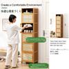 Rattan Shoe Storage Cabinet for Entryway,Narrow Shoe Cabinet, Shoe Rack,Free Standing Storage Cabinet with Doors,Bamboo Closed Shoe Rack,Shoes Organizer Cabinet,4/6/8/10/11 Tier ( Size : 11 tier ) view 3