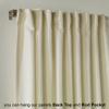 CASANEMA Pinch Pleated Faux Velvet Look Thermal Insulated 100% Blackout Linening Room Darkening Noise Reducing (1 Panel) Custom Made Curtains - Made in Turkey, Cream (52" W x 84" L) view 3