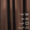 CASANEMA Pinch Pleated Faux Velvet Look Extra Long Room Darkening Home Decor Curtain (1 Panel) Custom Made Curtains - Made in Turkey, Dark Brown (52" W x 252" L) view 2