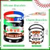 Aoriher 85 Pcs Sport Party Favors, 15 Sets Sport Goodie Silicone Bracelets Mini Stress Ball Keychain Temporary Tattoo Sticker Eraser for Birthday Party Supplies Total view 2