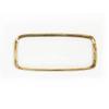 Annieglass Roman Antique 9 x 20 Inch Rectangular Tray with 24k Gold, Timeless Glass Tableware for All Occasions, Made in The USA view 1