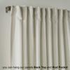 CASANEMA Pinch Pleated Faux Velvet Look Thermal Insulated 100% Blackout Linening Room Darkening Noise Reducing (1 Panel) Custom Made Curtains - Made in Turkey, Ecru (52" W x 180" L) view 3
