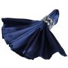 10 pcs 20-Inch Navy Blue Satin Dinner Napkins - for Wedding Party Reception Events Restaurant Kitchen Home view 1