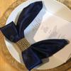 10 pcs 20-Inch Navy Blue Satin Dinner Napkins - for Wedding Party Reception Events Restaurant Kitchen Home view 4
