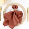 50 pcs 20-Inch Terracotta Polyester Dinner Napkins - for Wedding Party Events Restaurant Kitchen Home view 1