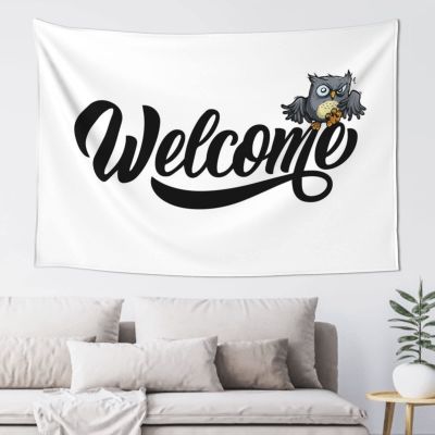 Bedroom Door Decor Welcome Autumn Owl Tapestry Wall Hanging Decor Asthetic Room Decore (Size : 100X150CM)