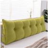Large Backrest Cushions Triangular Reading Pillow, Headboard Pillow / Triangular Bedside Cushion, Long Pillows With Zipper Cover, Soft, Comfortable And Breathable ( Color : Pine green , Size : 120cm/4 view 1
