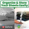 ECOHomes Bed Sheet Organizer Label Bands (Twin 2PCs Pack, Cream) view 2