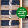 ECOHomes Bed Sheet Organizer Label Bands (Twin 2PCs Pack, Cream) view 3