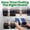 ECOHomes Bed Sheet Organizer Label Bands (Twin 2PCs Pack, Cream) view 4