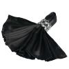10 pcs 20-Inch Black Satin Dinner Napkins - for Wedding Party Reception Events Restaurant Kitchen Home view 1