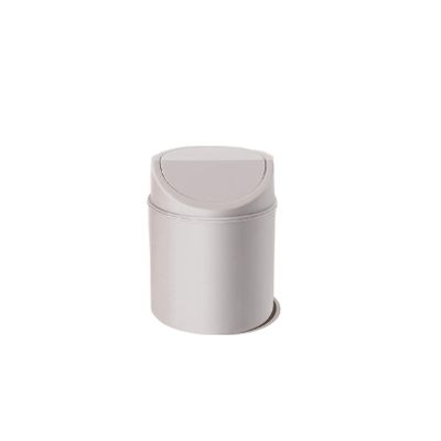 NTIYOU Garbage Cans Garbage Cans, Desktop Trash Can with Lid Plastic Mini Waste Paper Basket Swing Lid Clamshell Type Dressing Table Etc Basket