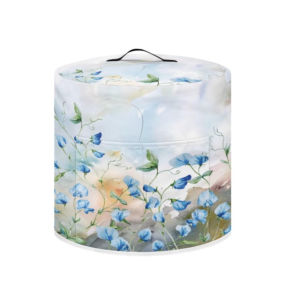Tutolipy Floral Print Pressure Cooker Dust Cover Compatible with 8 Quart, Durable Dust Cover with Pocket