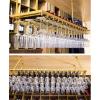 Natliedop Hanging Wine Glass Holder, Gold Wine Bottle Holder, Ceiling Decoration Wine Glass Rack, for Bars, Restaurants, Kitchens Stemware Holder, Adjustable Height 30~60cm view 3