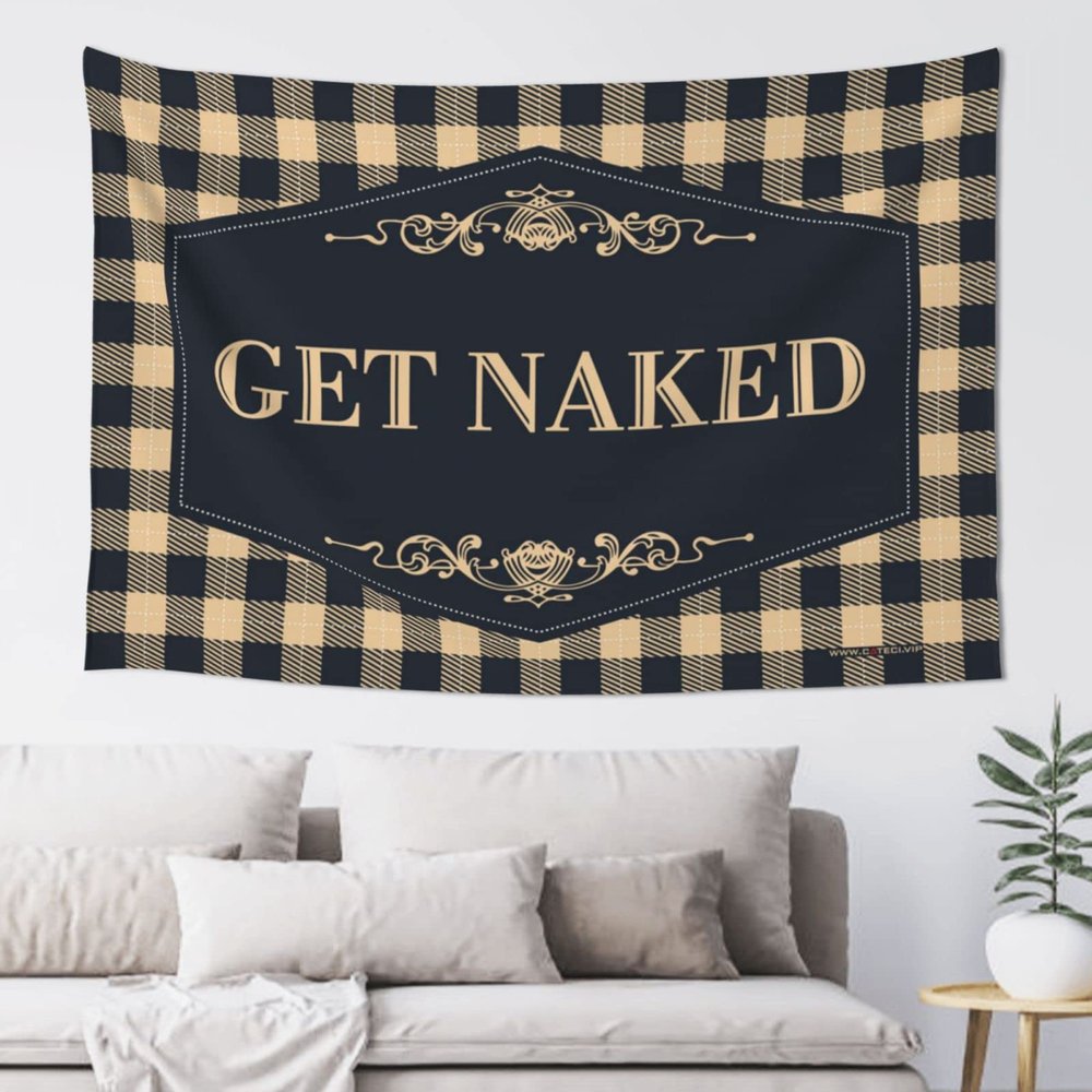 Abipuir Outdoor Bar Accessories Decor Get Naked Tapestry Stuff For Boys Room Tapestry Funny (Size : 92X150CM)
