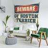 Abipuir Tapestry for Men Beware of Boston Terrier Tapestry Man Cave Bar Stuff for Boys Room (Size : 100X150CM) view 2