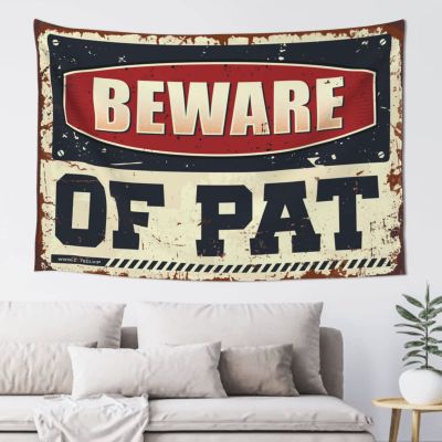 Bedroom Door Decor Beware Of Pat Tapestry Wall Hanging Decor Asthetic Room Decore (Size : 75X100CM)