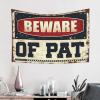 Bedroom Door Decor Beware Of Pat Tapestry Wall Hanging Decor Asthetic Room Decore (Size : 75X100CM) view 2