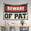 Bedroom Door Decor Beware Of Pat Tapestry Wall Hanging Decor Asthetic Room Decore (Size : 75X100CM) view 3
