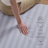 100% Egyptian Cotton Fitted Sheet King Size, 600 Thread Count, Single Fitted Sheet Only,16" Deep Pocket Sheet, Soft & Elastic Sateen Weave Bottom Sheet for Hotel & Home (Gray-Stripe, King) view 2