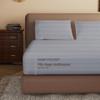100% Egyptian Cotton Fitted Sheet King Size, 600 Thread Count, Single Fitted Sheet Only,16" Deep Pocket Sheet, Soft & Elastic Sateen Weave Bottom Sheet for Hotel & Home (Gray-Stripe, King) view 3