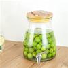 ZARUX Beer Dispenser for Home Juice Dispenser Glass Beverage Dispenser with Stand Glassware for Water Juice Beer Wine Liquor for Water view 3
