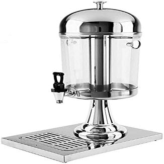 Beer Dispenser for Home Beverage Dispenser Stainless Steel Juice Machine Tea Beverage Dispenser Bucket Of Cold Drinks Machines Leak-proof Faucet Handle Design Juice Ding (Color : B)