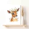 Gazelle Flower Crown Cute Nursery Botanical Wall Art Print,Safari Nursery Decor-Baby Safari Nursery Decor-Nursery Wall Decor-Nursery Safari Decor Nursery-Baby Decor,8"x12" canvas print with frame view 4