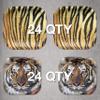 Havercamp Tiger Theme Party Pack for 24 Guests! Photo-Realistic Tiger Supplies for a Roaring Good Birthday, Football, or any Big Cat Event! Includes 24 Dinner Plates & 24 Side Plates view 2