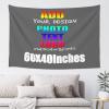 Custom Tapestry For Home Decor 60x40 inch Horizontal Add Your Photo Text Logo Personalized Funny Wall Hanging Art Tapestries Custom Backdrops Banners and Signs Posters Flags for Bedroom Living Room DimGray view 1