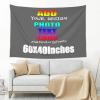 Custom Tapestry For Home Decor 60x40 inch Horizontal Add Your Photo Text Logo Personalized Funny Wall Hanging Art Tapestries Custom Backdrops Banners and Signs Posters Flags for Bedroom Living Room DimGray view 3