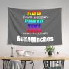 Custom Tapestry For Home Decor 60x40 inch Horizontal Add Your Photo Text Logo Personalized Funny Wall Hanging Art Tapestries Custom Backdrops Banners and Signs Posters Flags for Bedroom Living Room DimGray view 4