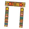 harayaa Door Banner Tropical Banner Party Jungle Background Backdrop Luau Party Decoration, 3pcs view 1