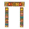 harayaa Door Banner Tropical Banner Party Jungle Background Backdrop Luau Party Decoration, 3pcs view 2