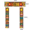harayaa Door Banner Tropical Banner Party Jungle Background Backdrop Luau Party Decoration, 3pcs view 4