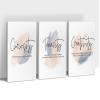 3 Pieces Inspirational Quotes Canvas Wall Art, Motivational Wall Art for Office, Inspirational Artwork for Entrepreneur's Bedroom, Positive Affirmations Quotes Wall Decor for Office, 12"x18"/Set view 1
