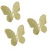 BAZAC Door Handle Bolts,Brass Butterfly Kitchen Cabinet Door Handles Cupboard Pulls Knob Hardware Accessories-Gold||1 Pair of Screw Version view 1