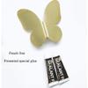 BAZAC Door Handle Bolts,Brass Butterfly Kitchen Cabinet Door Handles Cupboard Pulls Knob Hardware Accessories-Gold||1 Pair of Screw Version view 2