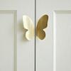 BAZAC Door Handle Bolts,Brass Butterfly Kitchen Cabinet Door Handles Cupboard Pulls Knob Hardware Accessories-Gold||1 Pair of Screw Version view 3